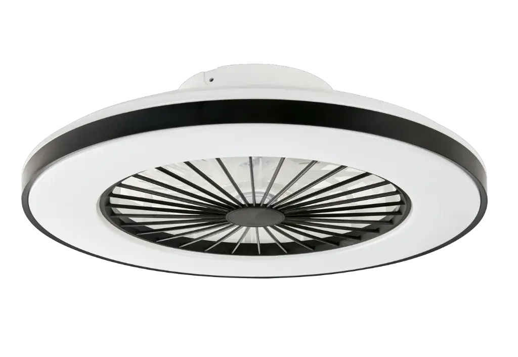 HSL CEILING VENTILATOR "KONSTANTIN" OPAL WHITE/BLACK